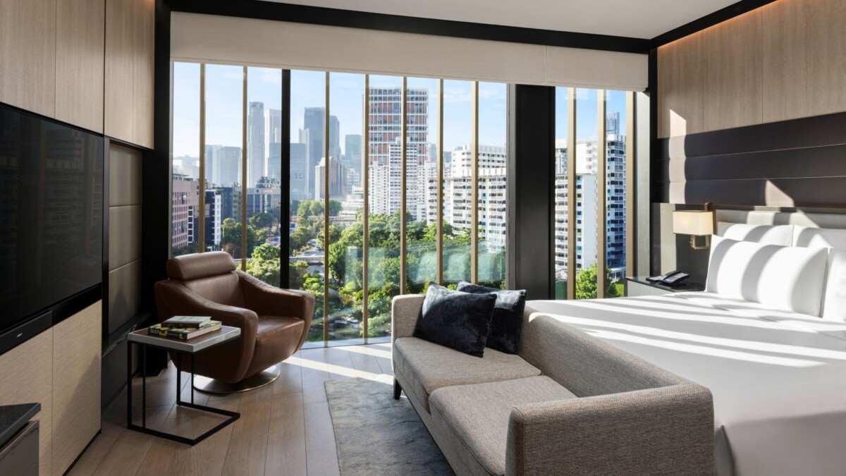 Junior suite interior at InterContinental Singapore Robertson Quay