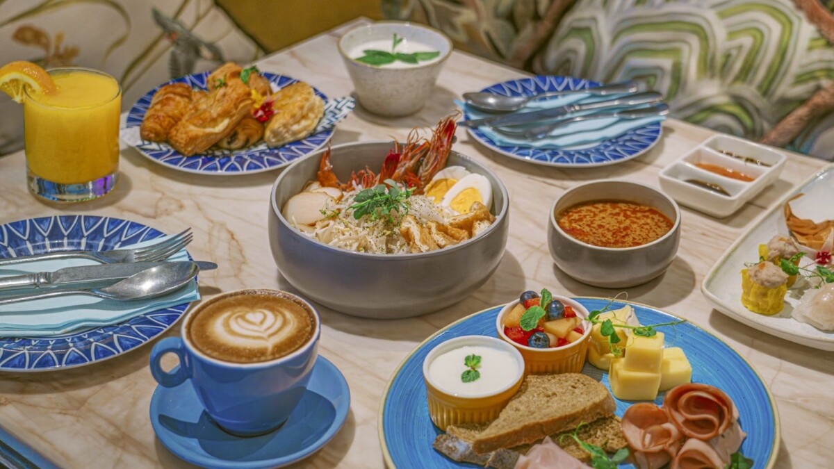 Breakfast spread at Publico Ristorante and Garden