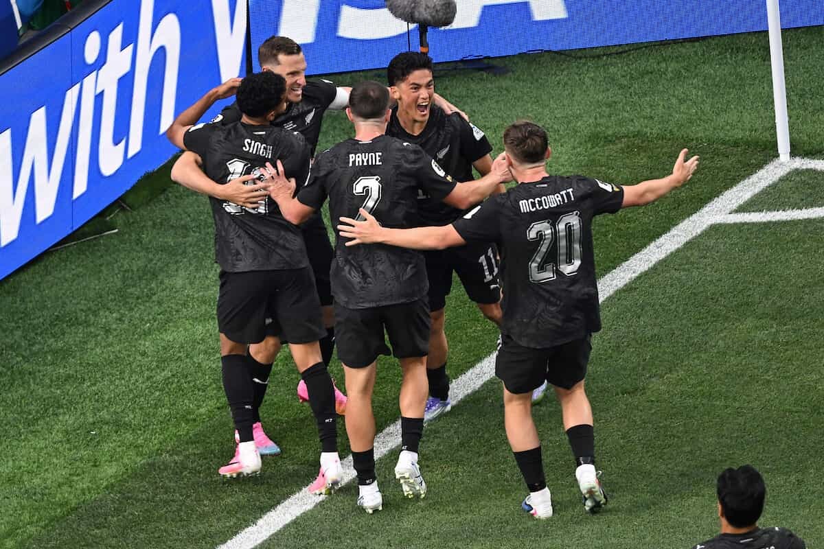 New Zealand All Whites in action at FIFA World Cup 2026