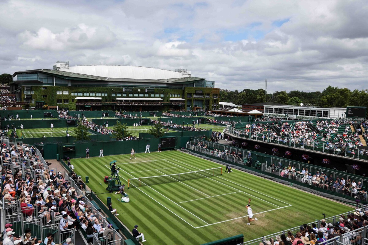 A general view of the Wimbledon Championships