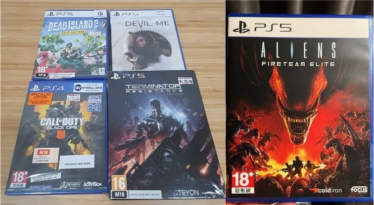 My final selection of games