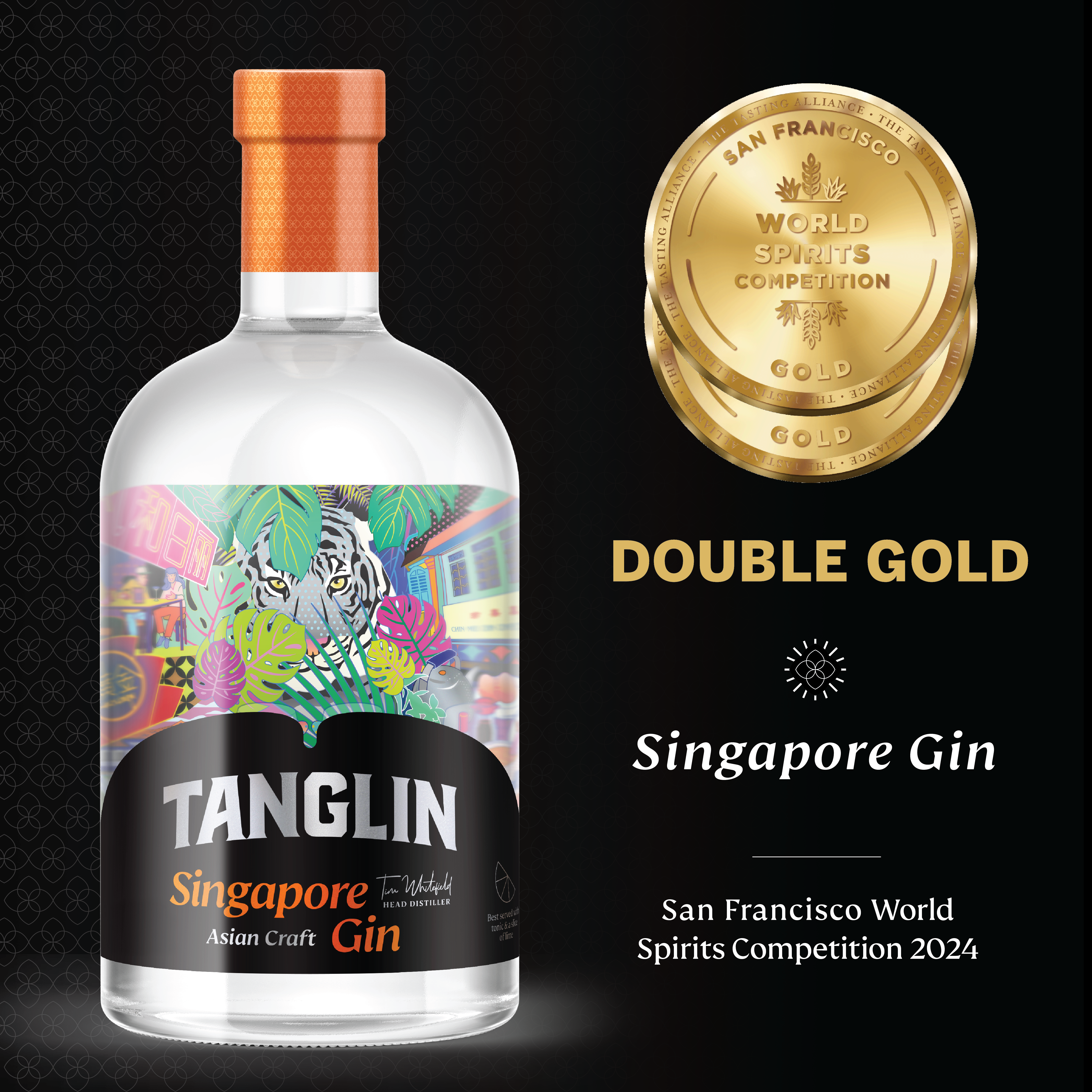 Tanglin Singapore Gin scored an impressive 96 points