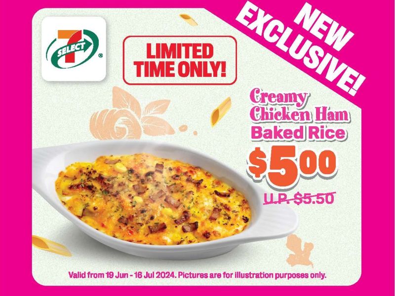 7-Eleven 7-Select Creamy Chicken Ham Baked Rice Promotion