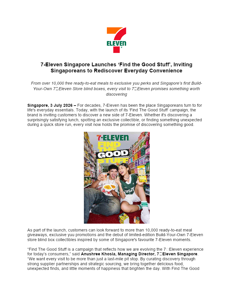 7-Eleven Singapore ready-to-eat meals