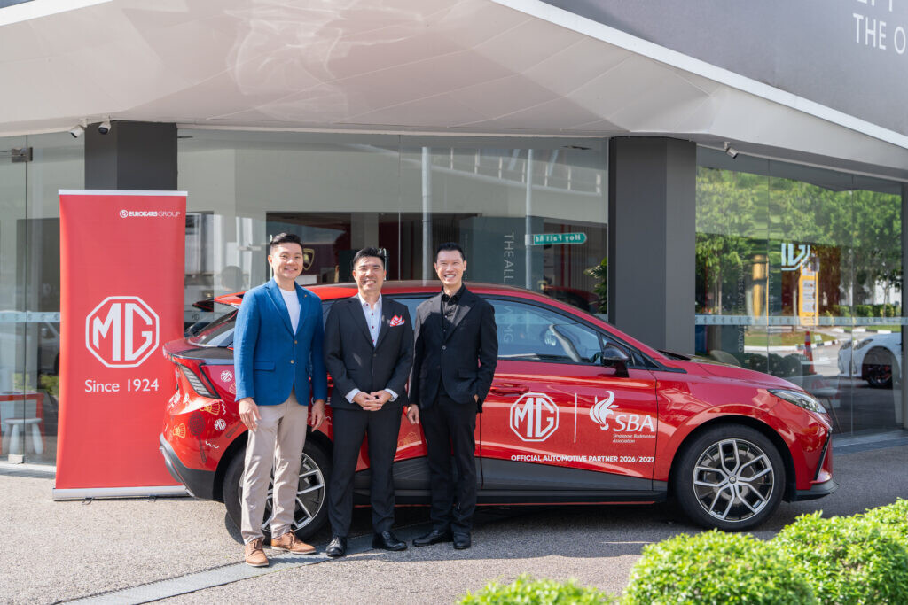 Singapore badminton team at the KFF Singapore Badminton Open 2026