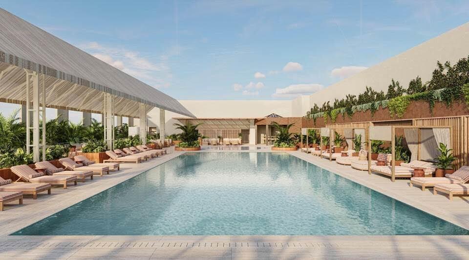 The Hari Singapore rooftop pool render 2027 opening