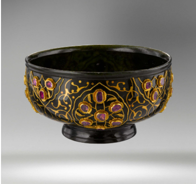 Ottoman jade cup with rubies, mid-16th century, from the Musée du Louvre