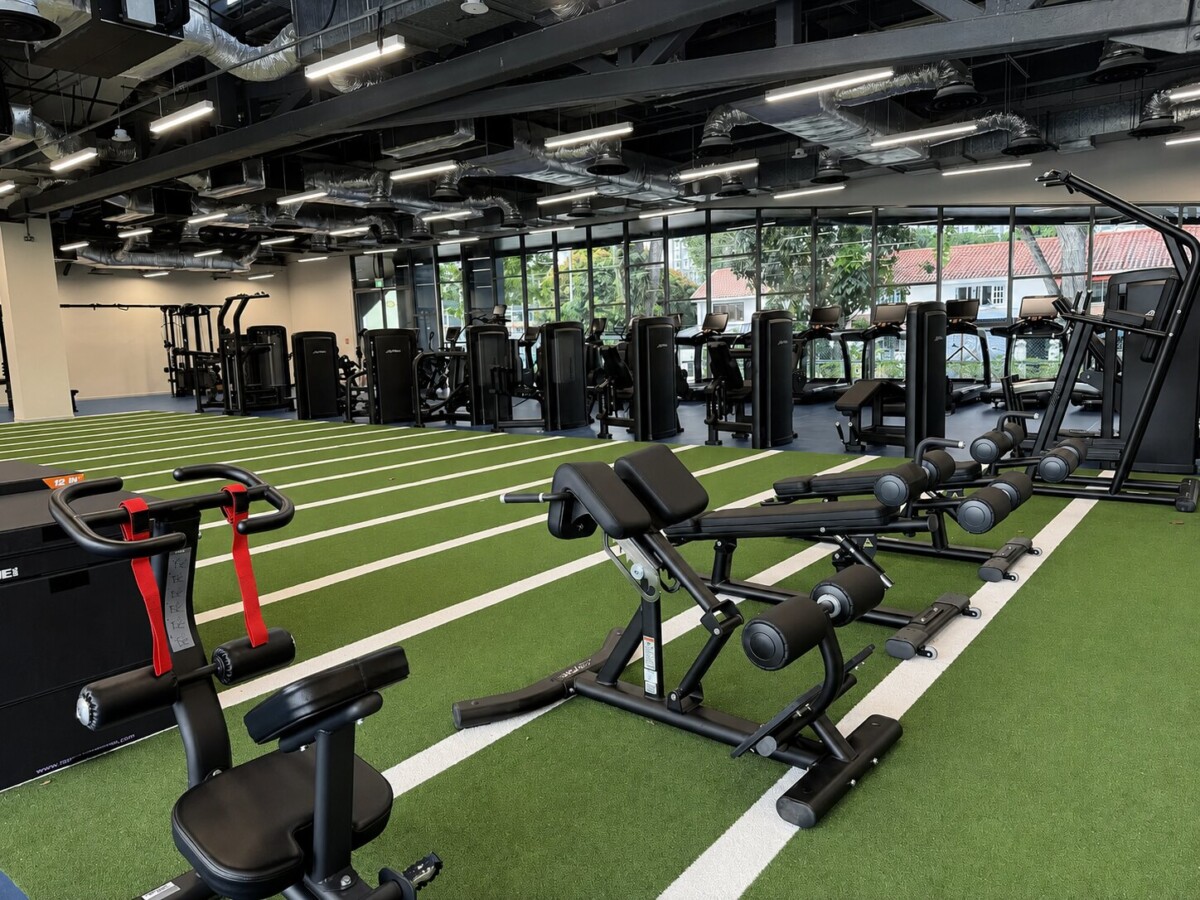 The new open-plan gym at ActiveSG Queenstown Sport Centre. Image: SportSG