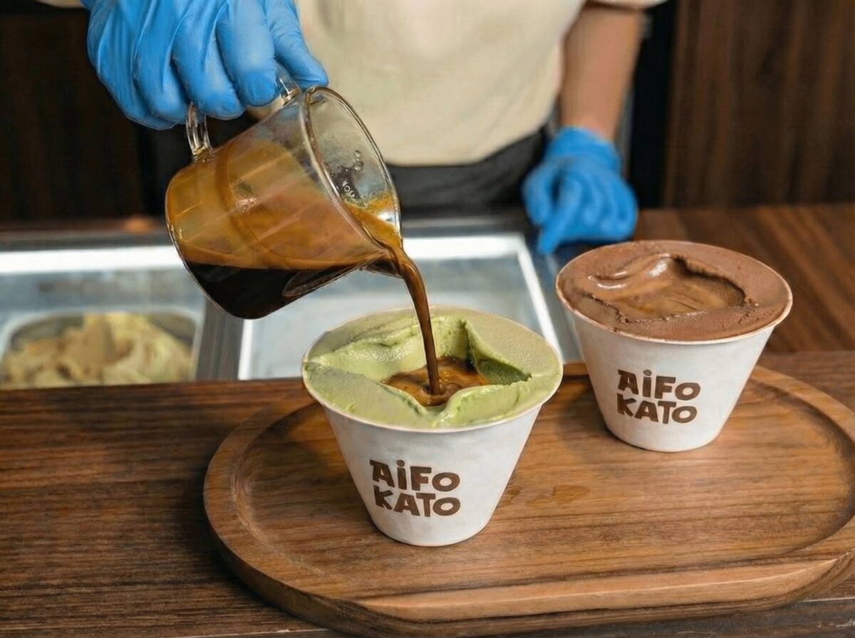 AiFOKATO's signature DIY Affogato experience with up to 12 combinations