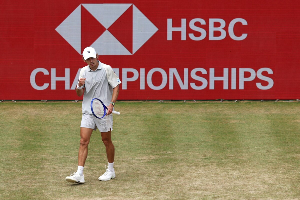 Top seed Alex de Minaur at the HSBC Championships 2026 Queen's Club