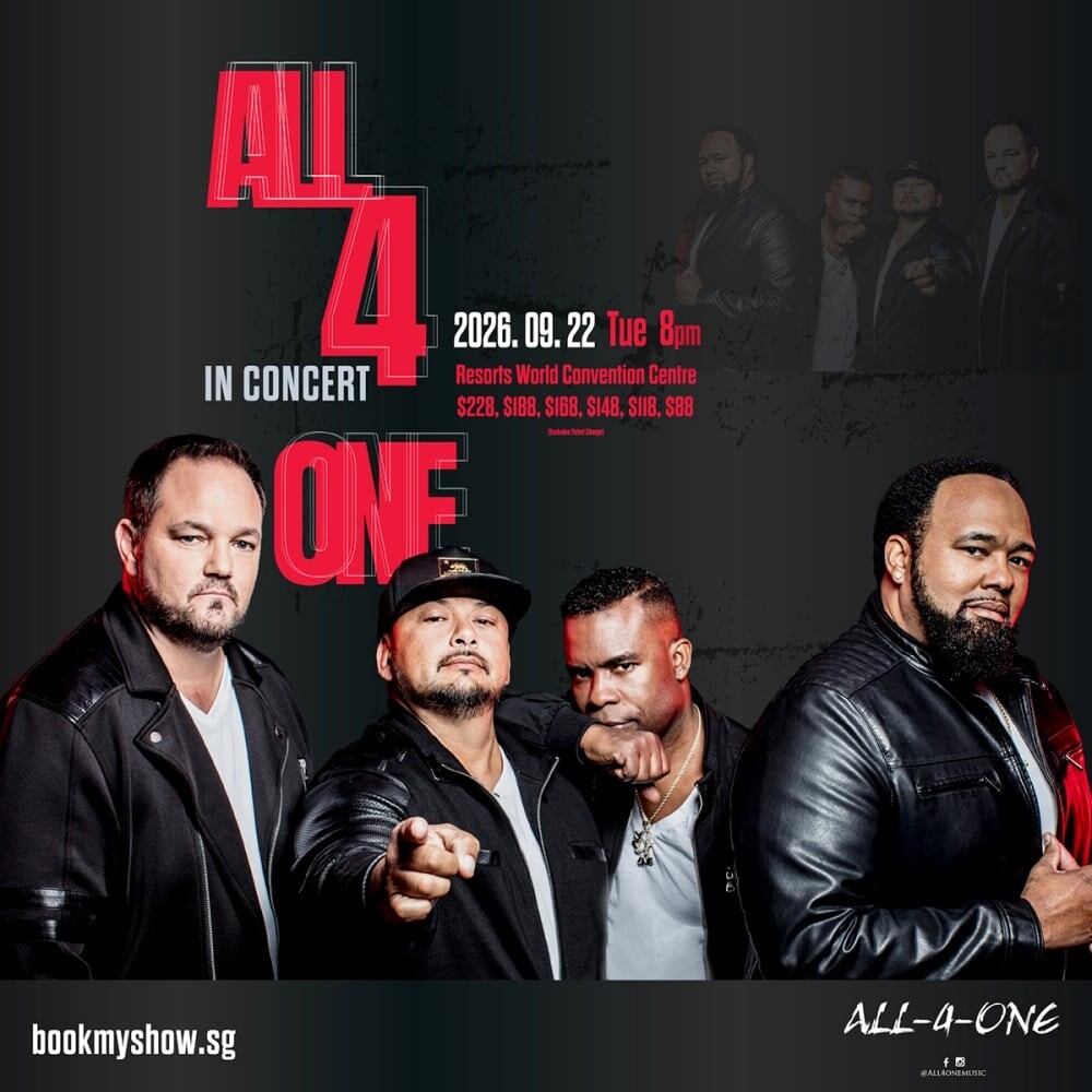 All-4-One square poster listing 22 September 2026 RWS ticket prices