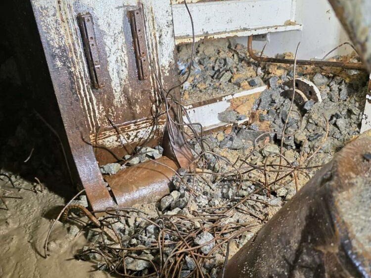 Wire ropes tangled in a Cross Island Line tunnel boring machine under Ang Mo Kio Avenue 3