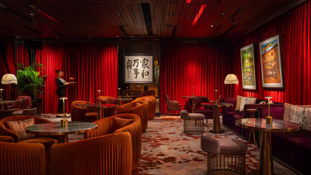 ANTI:DOTE cocktail bar interior at Fairmont Singapore, where the 4 Elements immersive dining experience runs