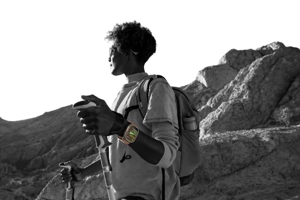 Apple Watch Ultra 4 on a wrist during outdoor activity