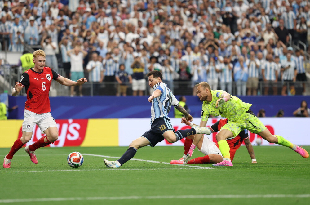Argentina in action against Austria at AT&T Stadium, Dallas, FIFA World Cup 2026