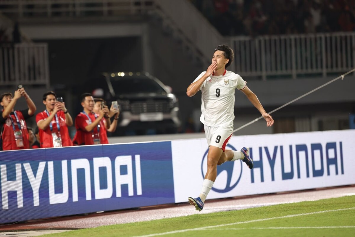 Indonesia celebrate during their 5-1 win over Cambodia at the ASEAN Hyundai Cup 2026