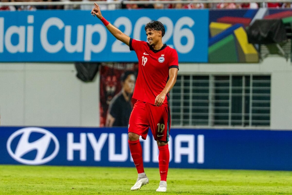Singapore in action against Timor-Leste at the ASEAN Hyundai Cup 2026