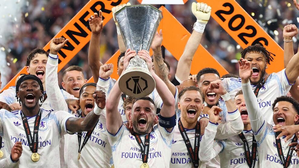 Aston Villa Europa League 2026 winners celebration Istanbul Freiburg final