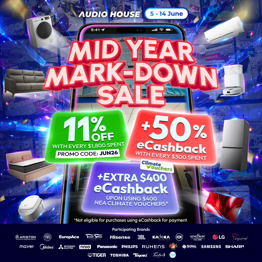 Audio House Mid Year Mark-Down Sale 2026 Singapore