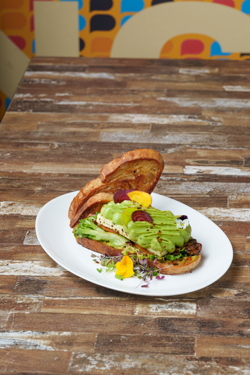 Avo Kryptonite sandwich at Binge Tiong Bahru halal