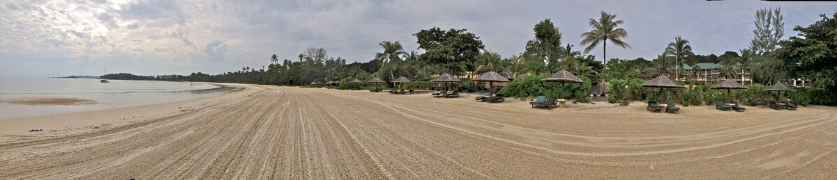 Resort beachfront on Bintan Island near Lagoi