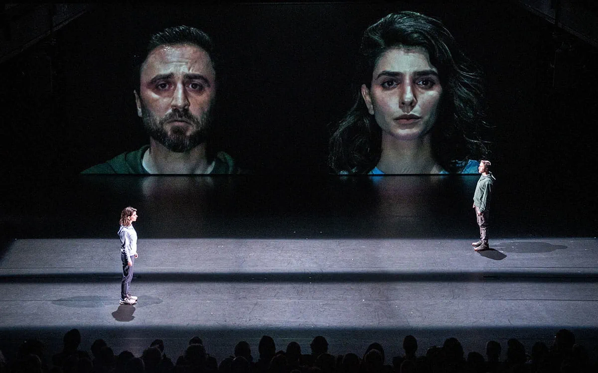 Blind Runner performance visual at Esplanade