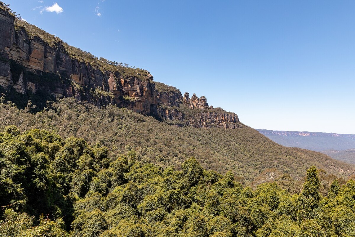 Three Sisters rock formation in the Blue Mountains near Western Sydney International Airport