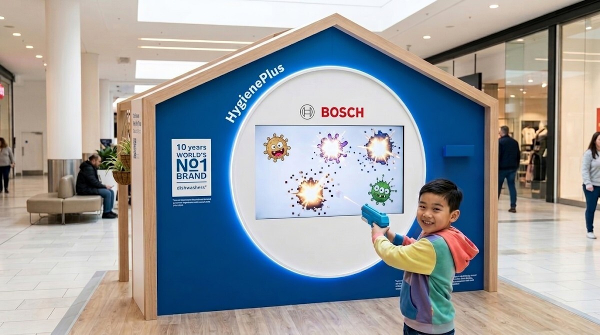 Germ Blaster Challenge at the Bosch Pop-up at City Square Mall
