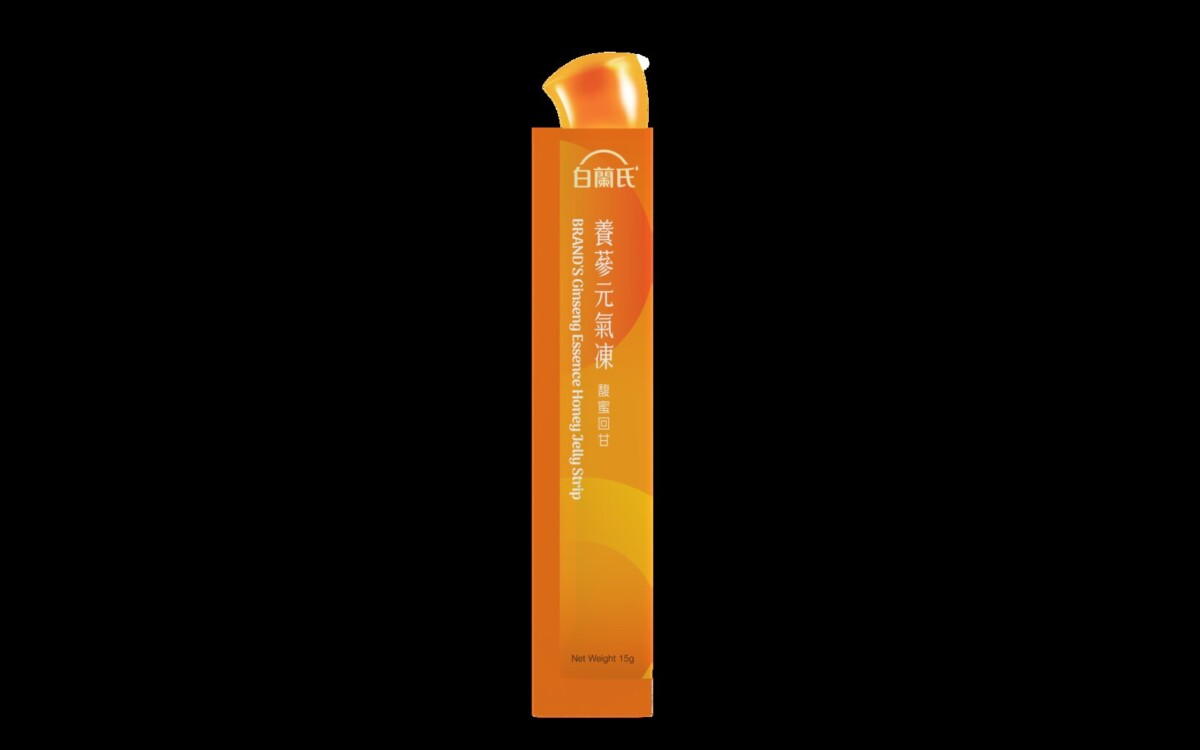 Each single-serve BRAND’S Ginseng Essence Honey Jelly Strip is best enjoyed chilled. Image: BRAND’S / SBFHE