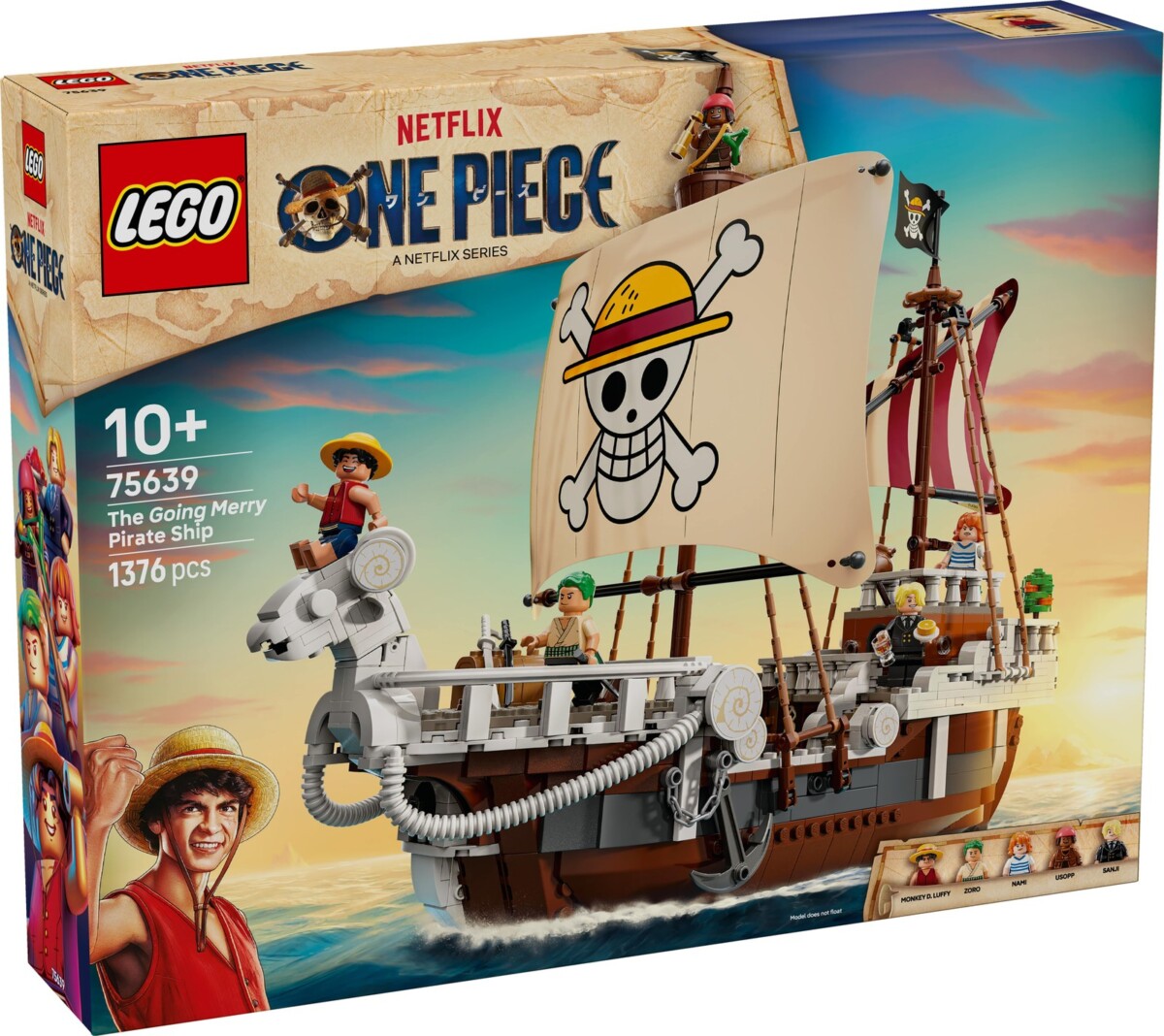 LEGO One Piece Going Merry Pirate Ship set 75639 built model