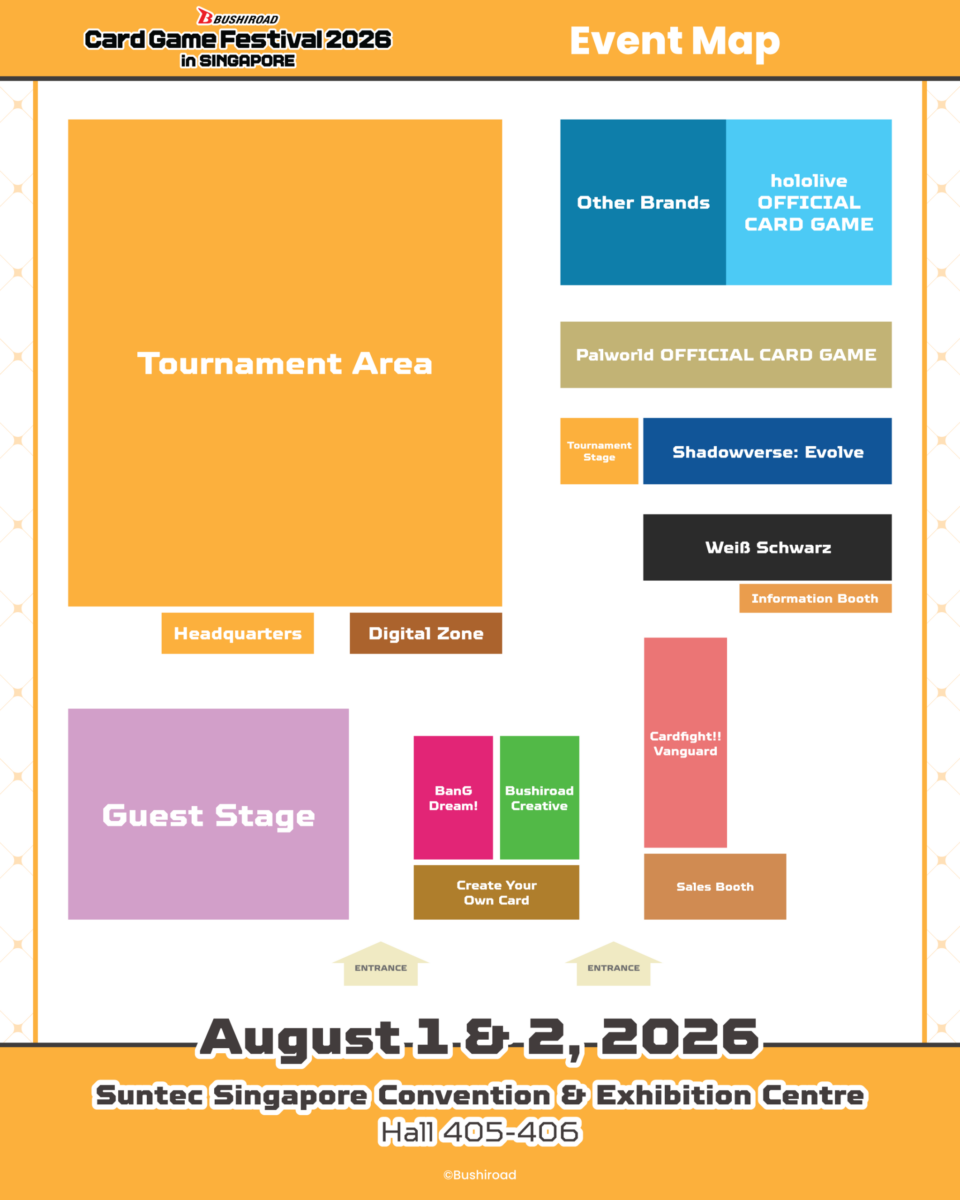 Bushiroad Card Game Festival Singapore event map