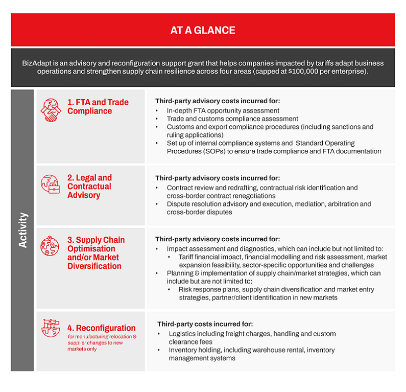 Business Adaptation Grant Singapore infographic