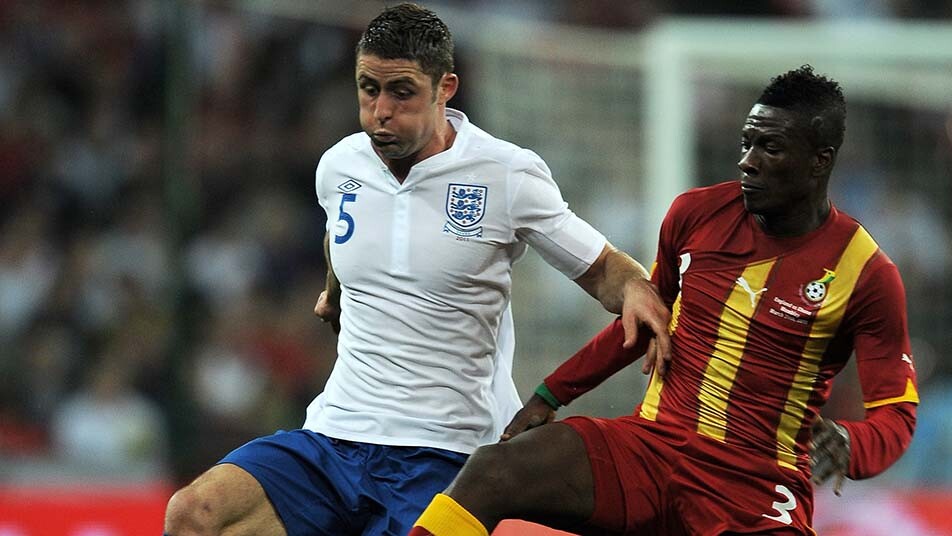 Gary Cahill in action for England against Ghana