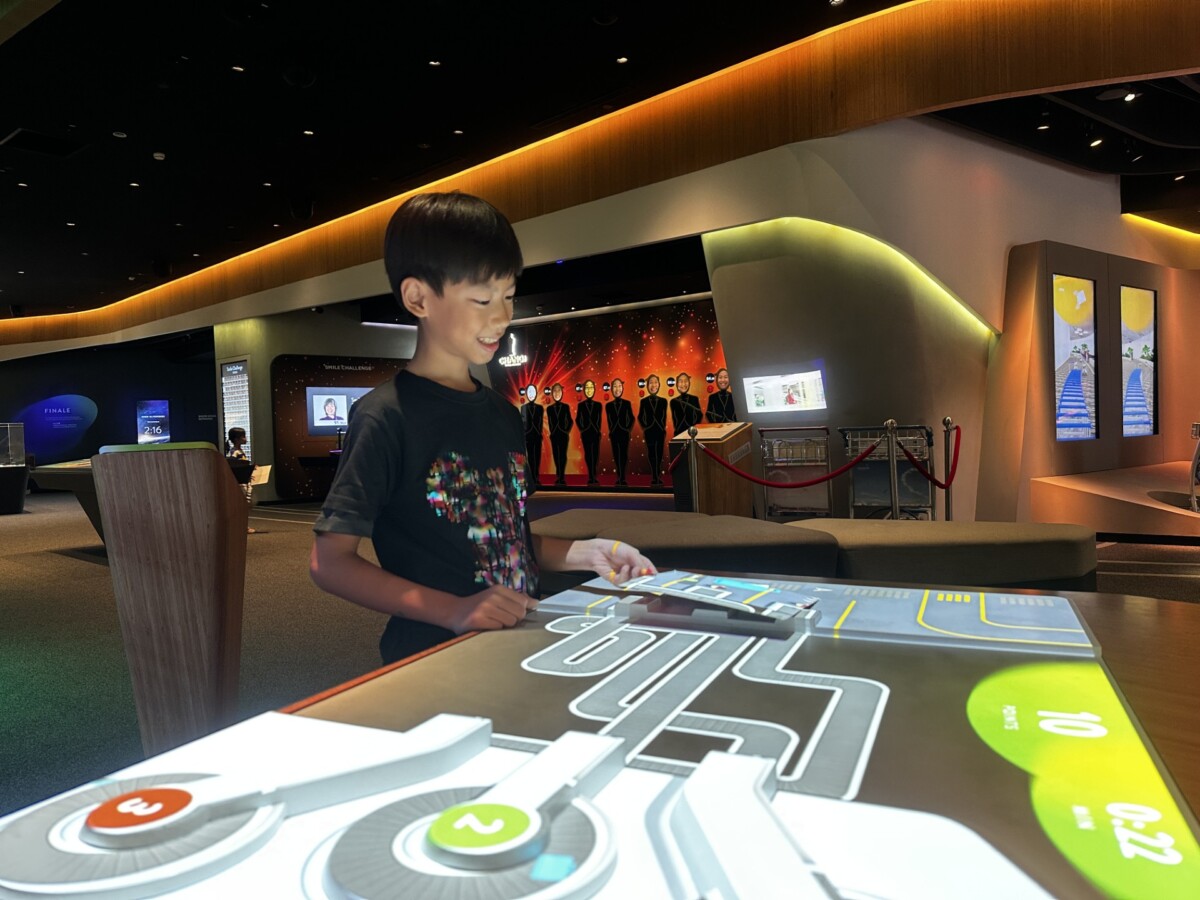 Airport-themed games area inside Changi Experience Studio at Jewel Changi Airport