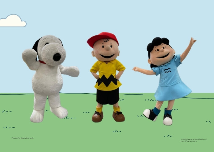 Peanuts meet and greet at Changi Airport