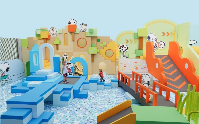 Peanuts Summer Sports Park layout at Changi Airport