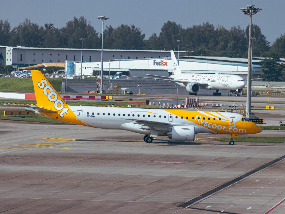 A Scoot aircraft of the kind that may use the Changi Airport satellite gate