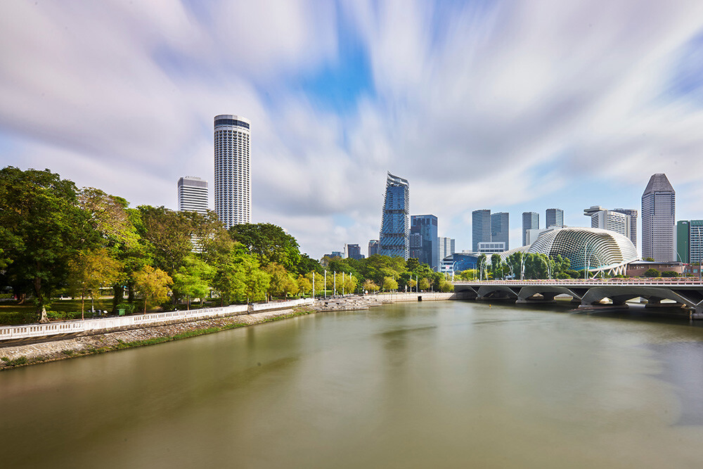 The Singapore River and Civic District waterfront, matching the compact heritage route, supporting view 2