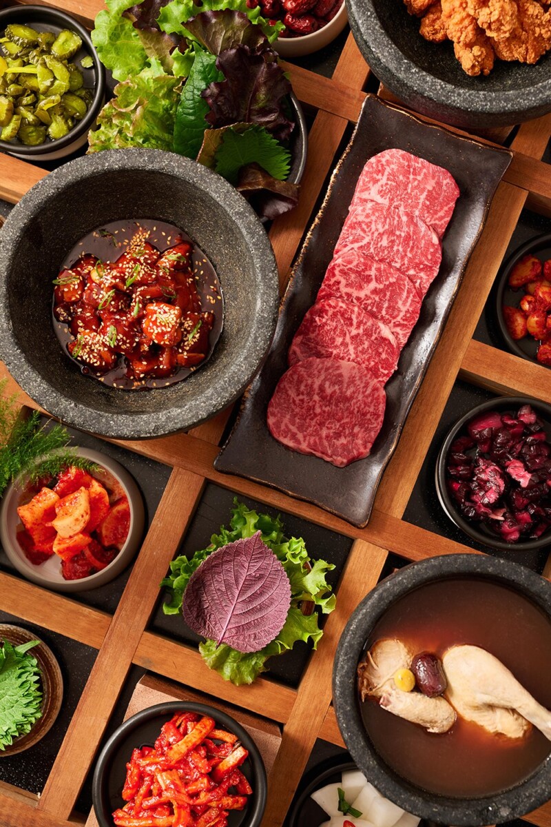 CLOVE Taste of Korea buffet spread