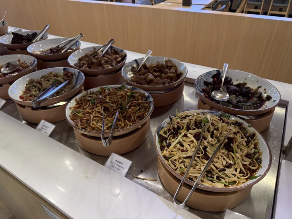 Cold dishes display at Hundred Grains CityLink