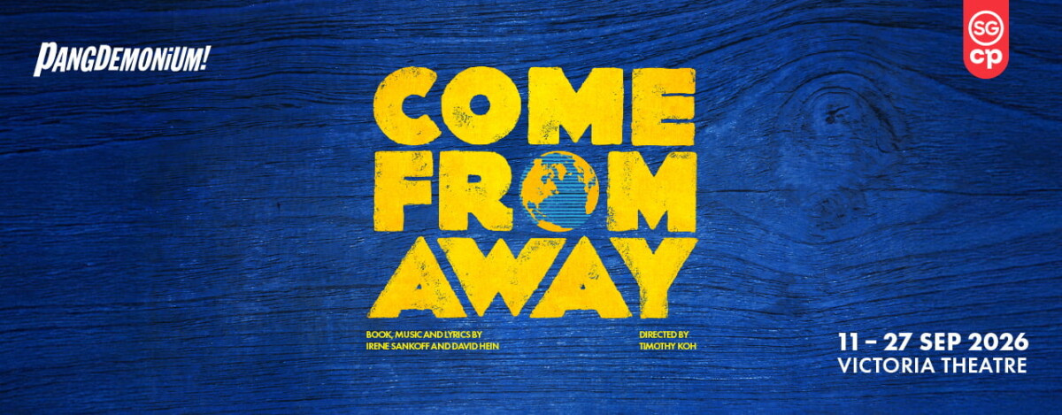 Pangdemonium Come From Away landscape banner for 11 to 27 September 2026