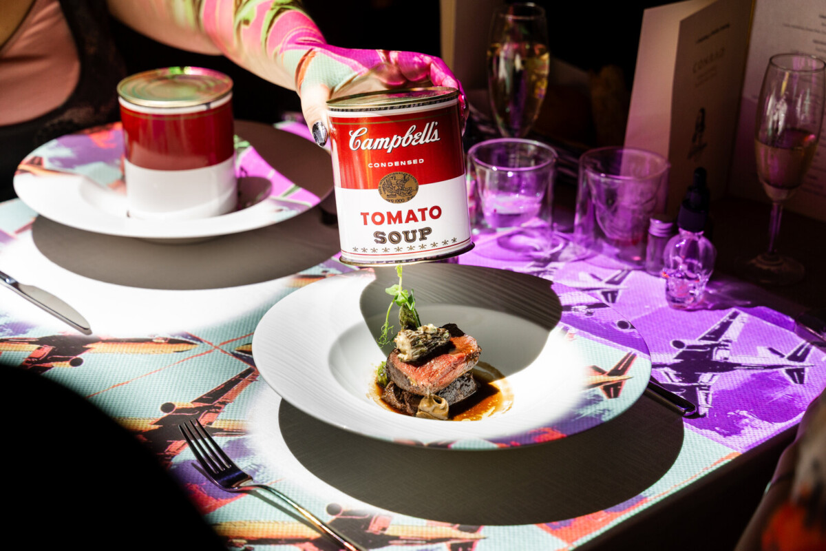 Wagyu beef tenderloin with smoked morels from the 7 Paintings Premium Menu at Conrad Singapore Marina Bay