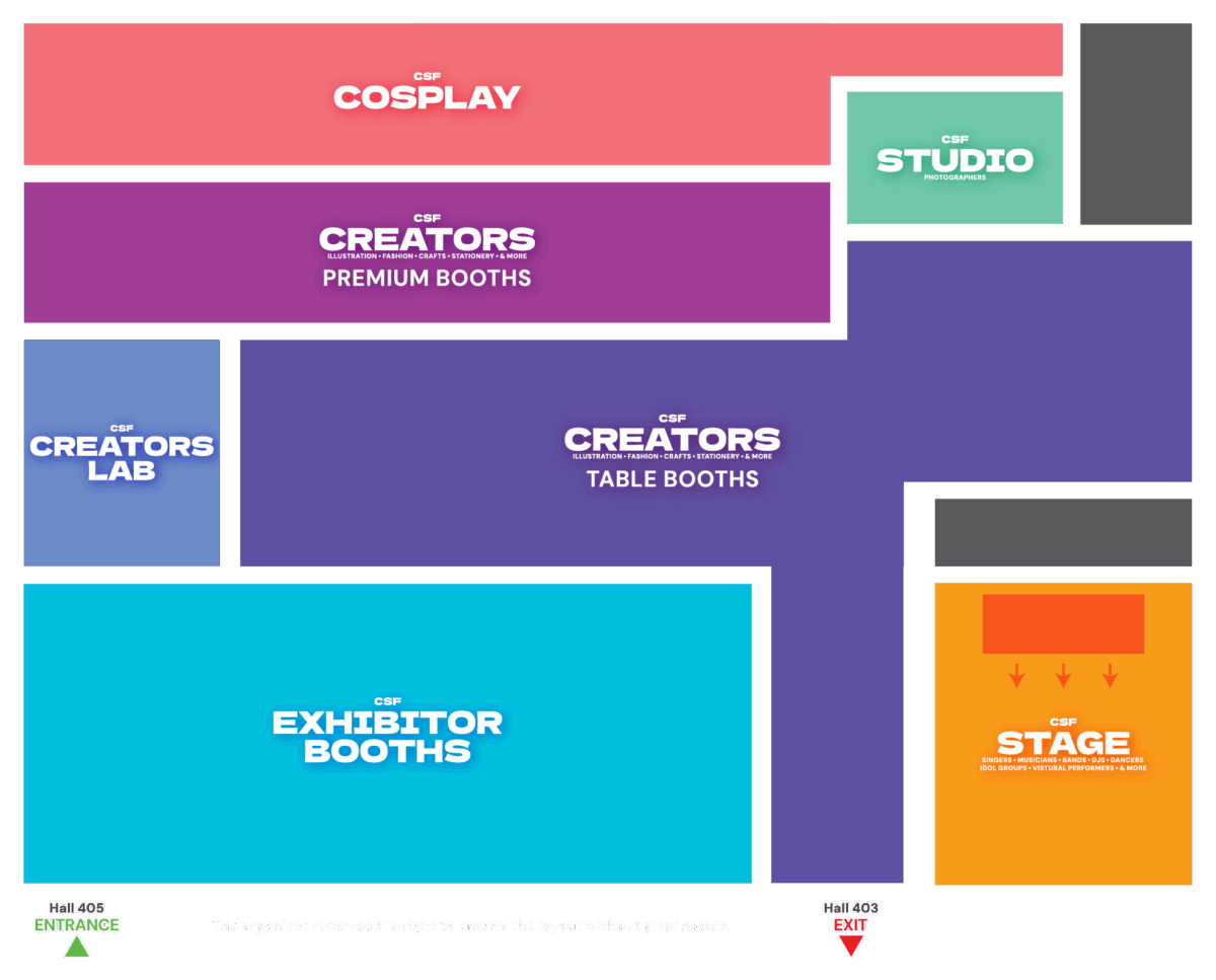 Creators Super Fest 2026 event map