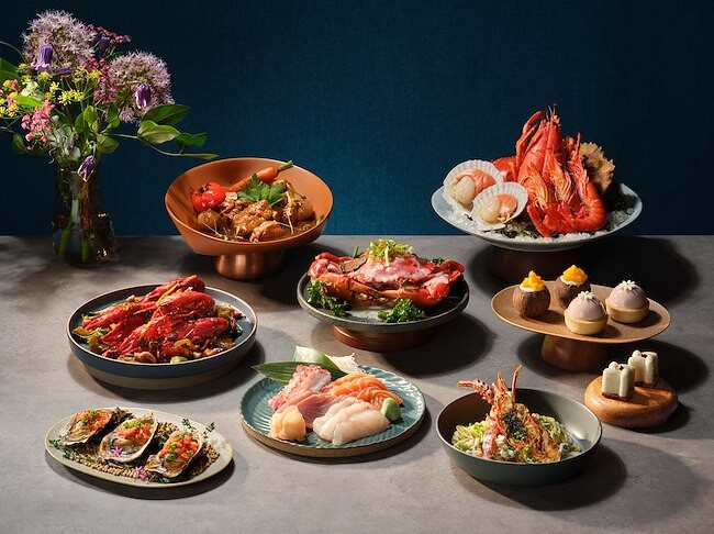 Crossroads Buffet CR20OFF lobster extravaganza seafood spread at Marriott Tang Plaza