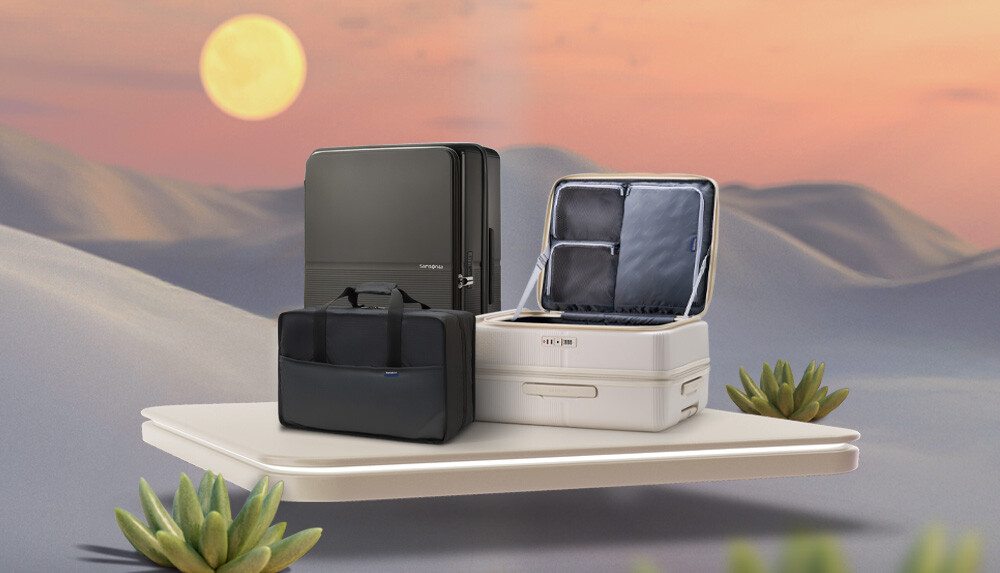 DBS Samsonite luggage welcome gift