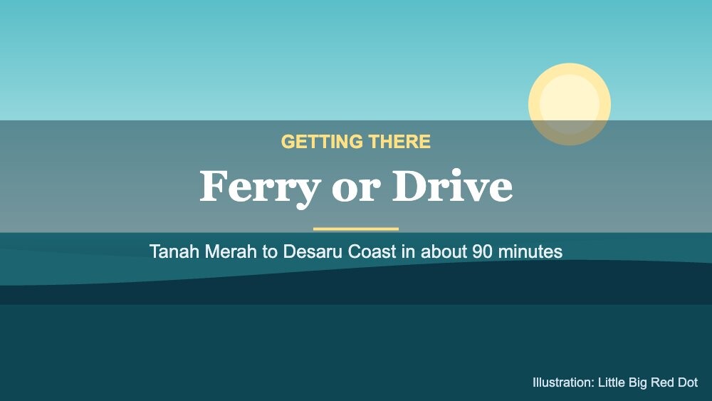 Ferry and drive routes to Desaru Coast from Singapore