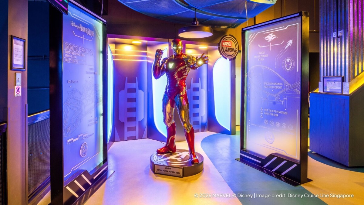 Marvel Landing installations for Disney Cruise Line at Sentosa