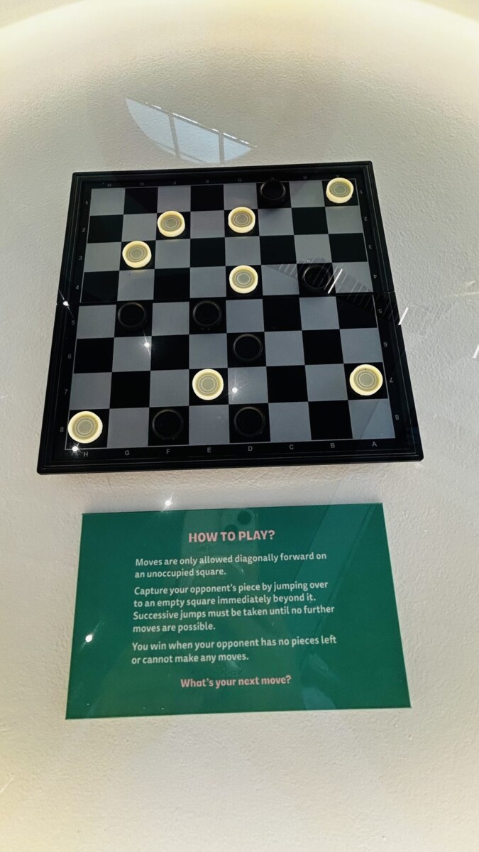 Board game display at the Don't Play Play NHB exhibition at One Punggol