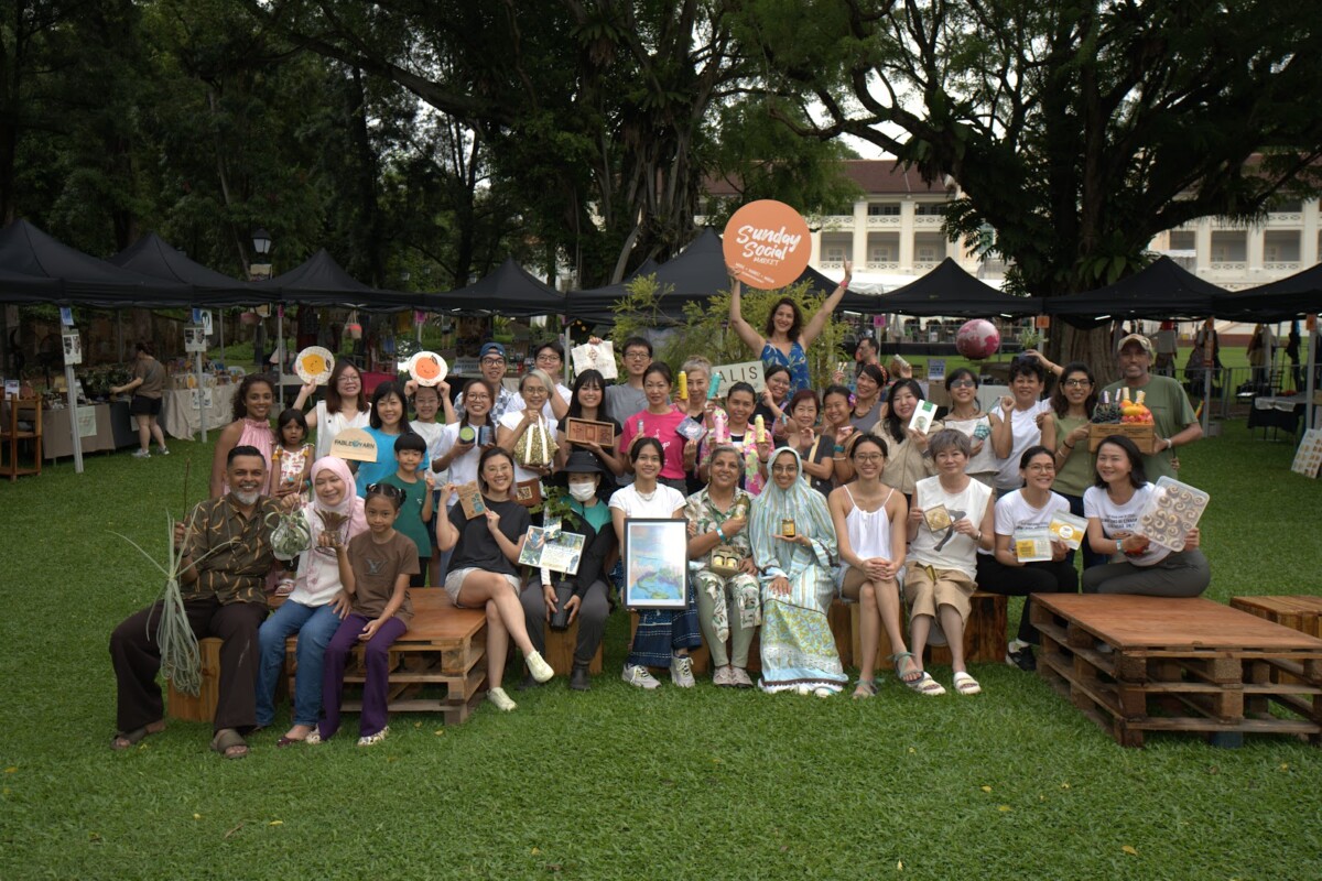 Earthopia Fest 2026 upcycled art installation at Fort Canning Green Singapore