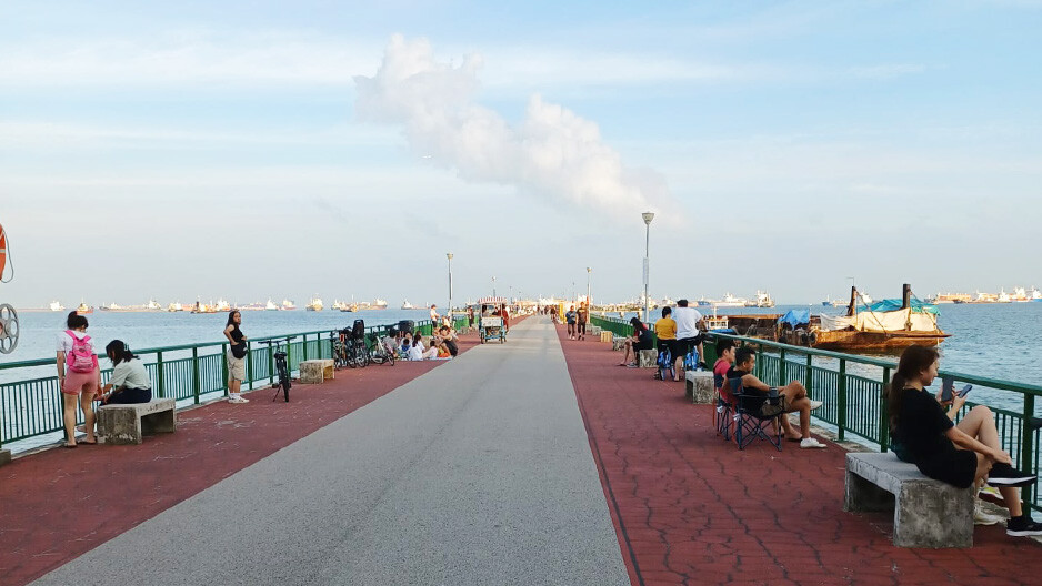 East Coast Park jetty and seafront promenade